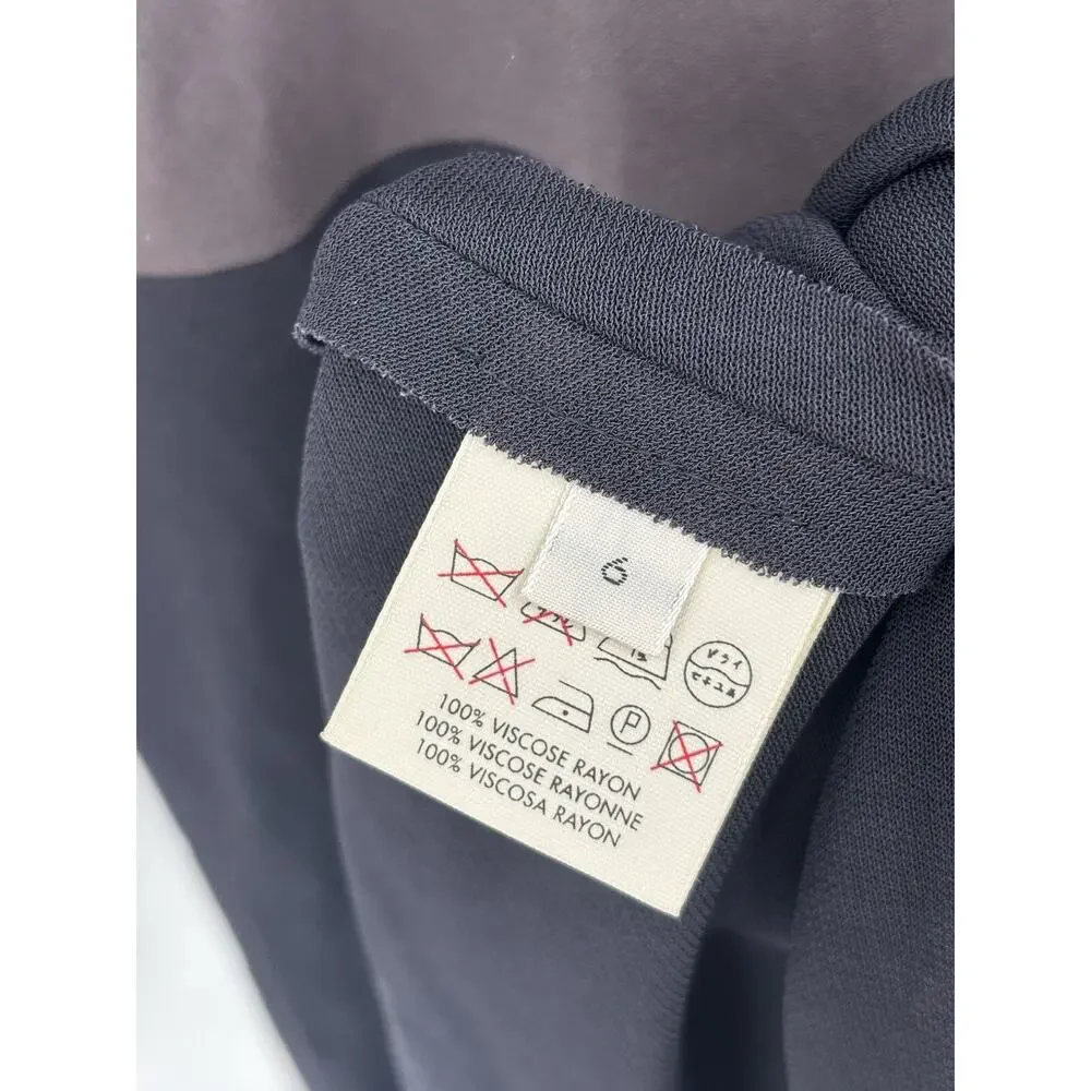 Calvin Klein Collection Bergdorf Goodman Fall 1996 Womens 6 Black Taupe 1990s